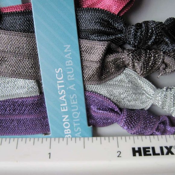 5 Goody Ribbon Hair Elastics Ponytailers Bobbies - Picture 5 of 8